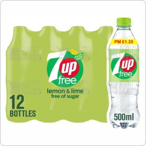 7Up Free 500ml PM £1.35