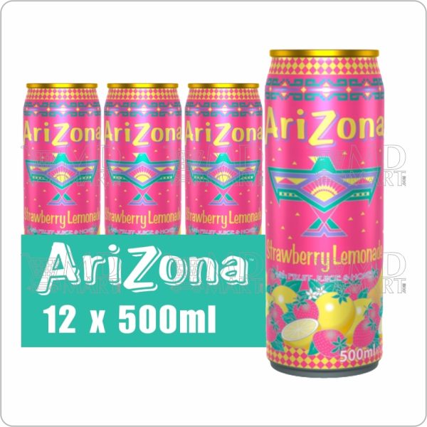 Arizona Strawberry Lemonade Can 500ml