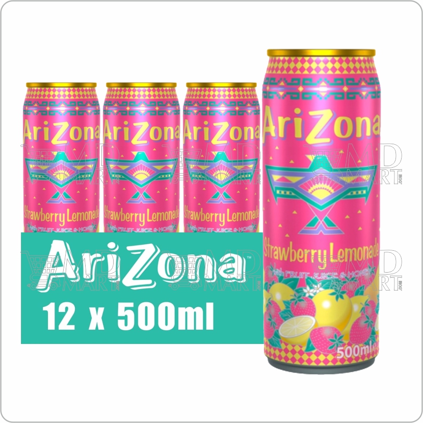 Arizona Strawberry Lemonade Can 500ml