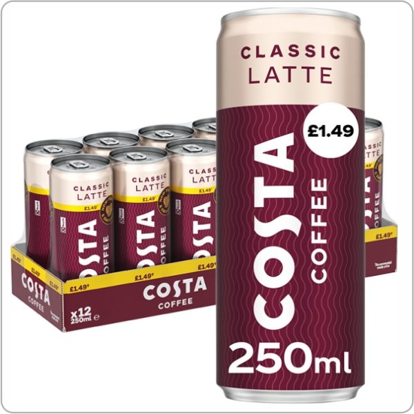Costa Latte Can 250ml PM £1.49